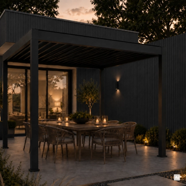 Panel elewacyjny Nordeck Linea 290 x 21,9 cm | Charcoal